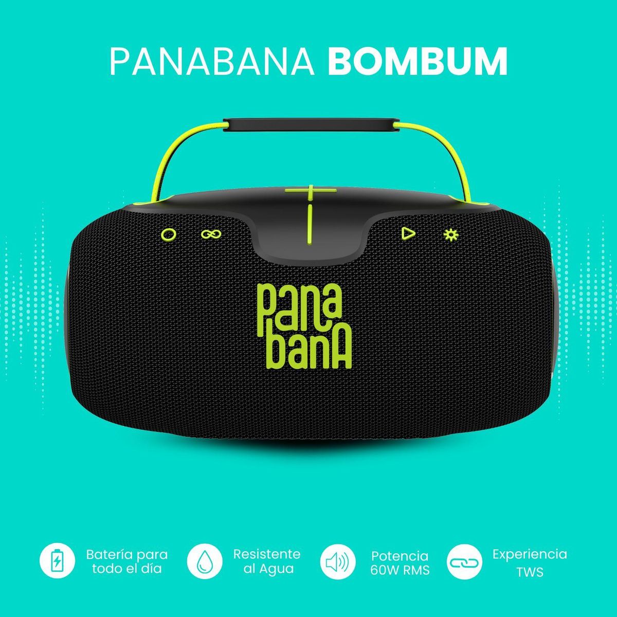 GENERICO - Parlante Bluetooth Panabana Bombum 60w BSP4570