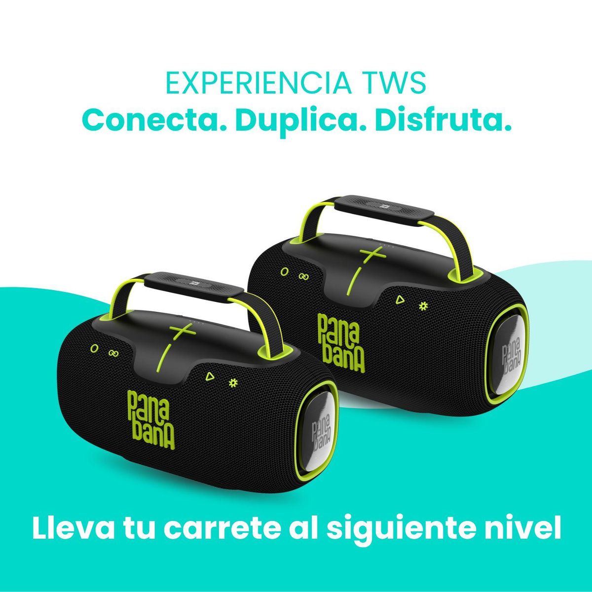 Pack 2x - Parlantes Bluetooth Panabana Bombum 60w BSP4570X2, marca GENERICO - Foto Principal