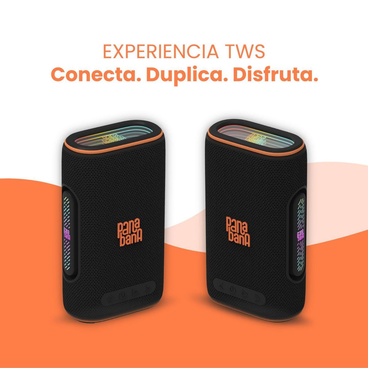 Pack 2x - Parlantes Bluetooth Panabana Onda 20w, marca GENERICO - Foto Principal