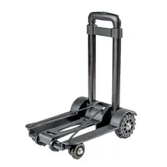 ATURE - Carrito Multifuncional Plegable Con 4 Ruedas 45 Kg Negro