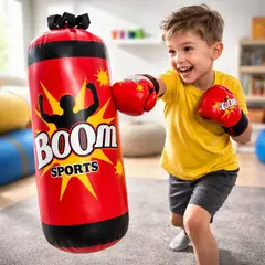 GENERICO - Saco de boxeo más guantes para niños 60cm