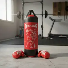 GENERICO - Saco de boxeo más guantes para niños 60cm
