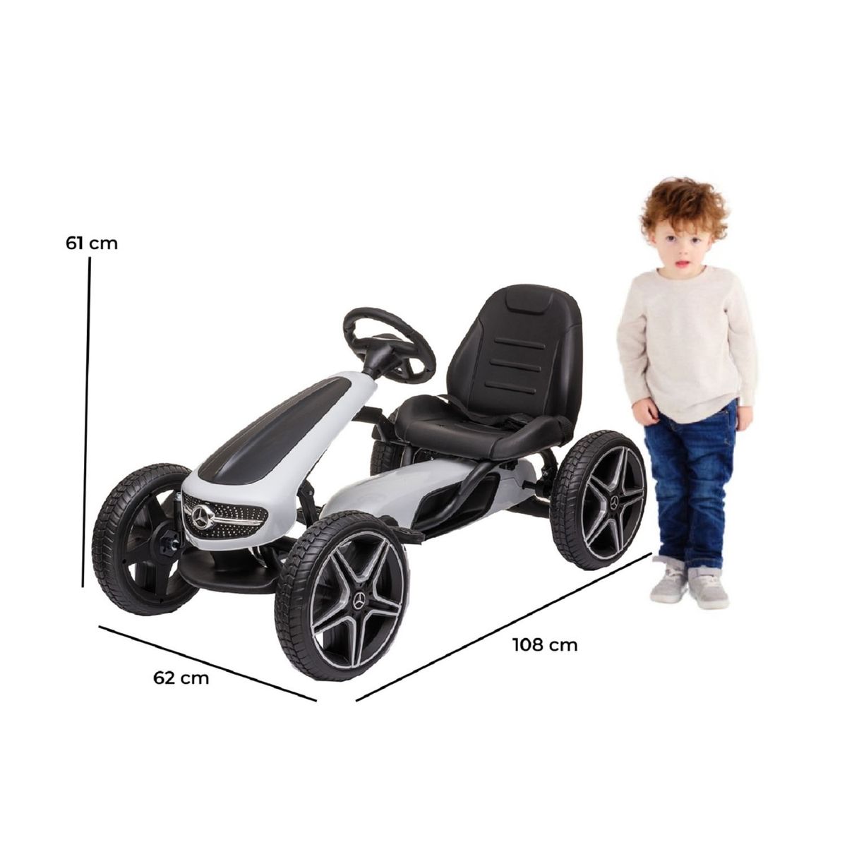 KIDSCOOL - Go Kart A Pedales Mercedes Benz Kidscool