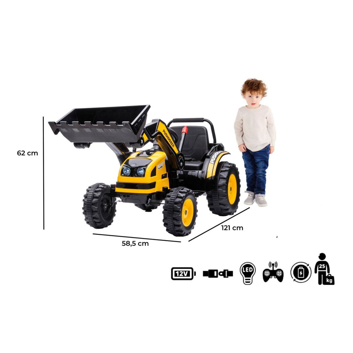 KIDSCOOL - Retroexcavadora A Batería Kidscool