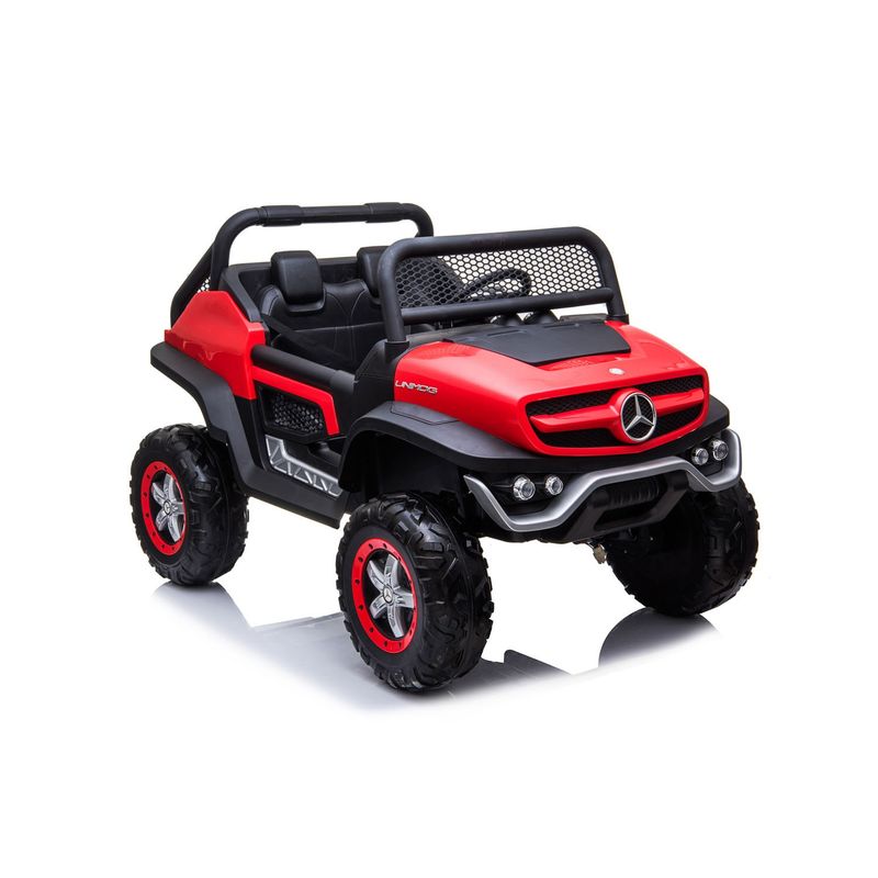 KIDSCOOL - Buggy Unimog Con Licencia Mercedes 4 Motores Rojo Kidscool