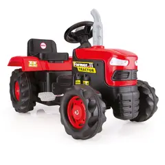 KIDSCOOL - Tractor A Pedales Farmer Rojo