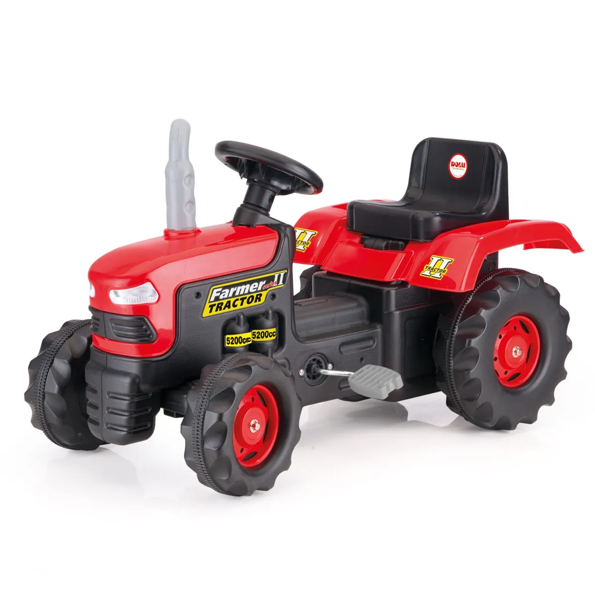 KIDSCOOL - Tractor A Pedales Farmer Rojo Kidscool