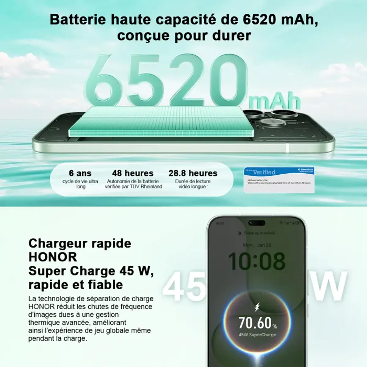 HONOR - Honor 600 Lite 5G Smartphone 8+256G Gray