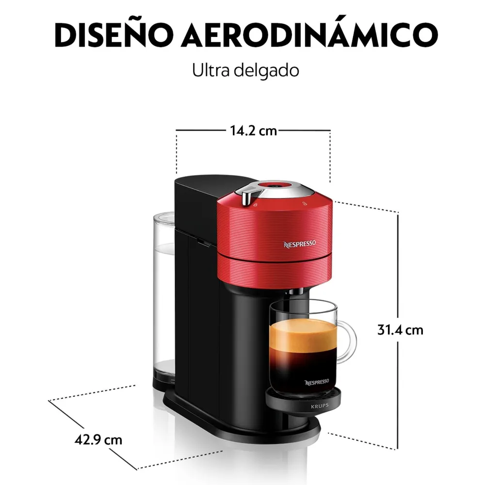 Cafetera Vertuo Next - Roja, foto 6