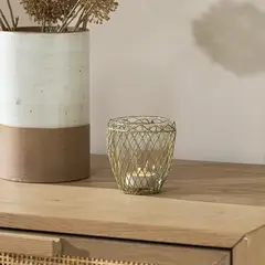 AMOBLE - Candelabro Dorado 2