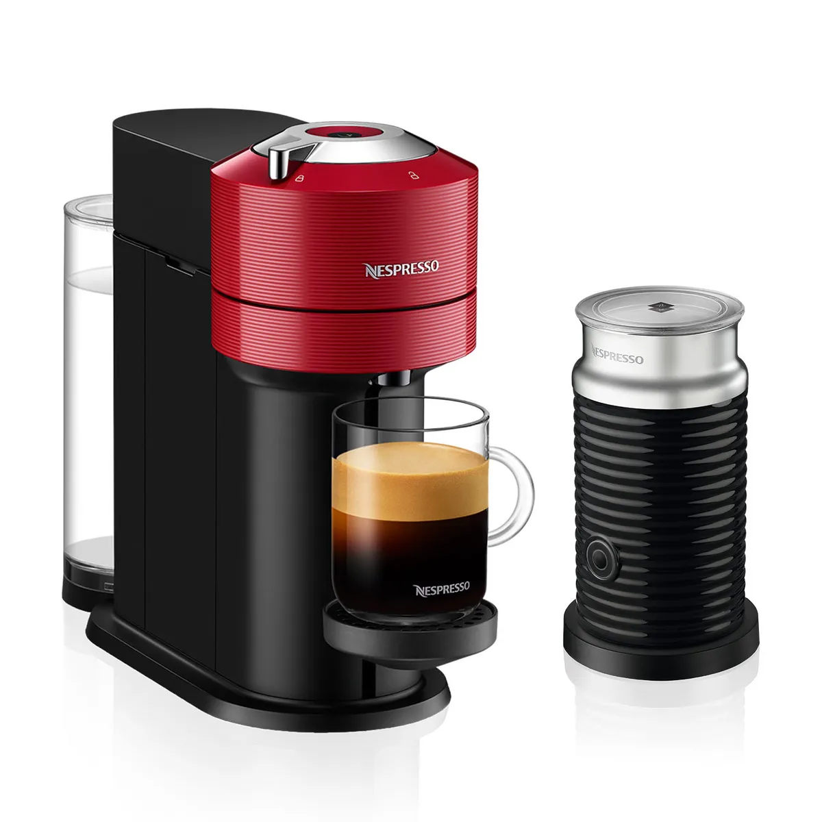 NESPRESSO - Cafetera Vertuo Next + Espumador de Leche