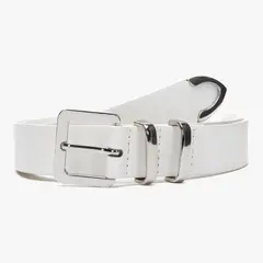 GACEL - Cinturon mujer blanco ancho 20mm