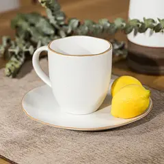AMOBLE - Set 4 Mugs Light Goby Blanco