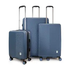 PENGUIN - Set 3 Maletas Cabina Mediana Grande Marsella azul
