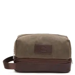 GUANTE - Neceser hombre olivo viaje