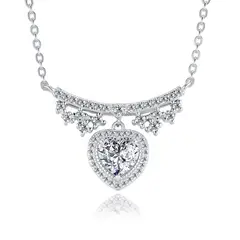 MASSE GIOIELLI - COLLAR DE LA REINA PLATA Y MOISSANITAS