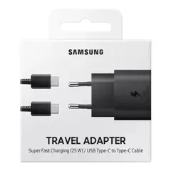 SAMSUNG - Cargador Completo Tipo C a C 25w para Smsung