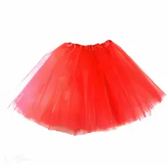 GENERICO - FALDA BALERINA LISO ROJO