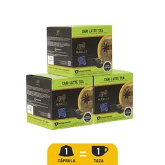 MARLEY COFFEE - Cápsulas Talkin Blues Chai Latte Tea X3 Cajas