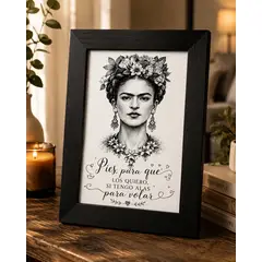 GENERICO - Cuadro Inspiración Frida Alas para Volar 5x7