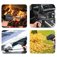 GENER - Soplador De Hojas Eléctrico Inalámbrico 1050w + maletin y 2 baterias