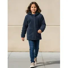 AGW - Polerón Corderito Peludo Con Capucha Niños Unisex