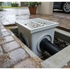 ERA - Pack Caja camara pvc con rejilla para agua lluvia 400 mm