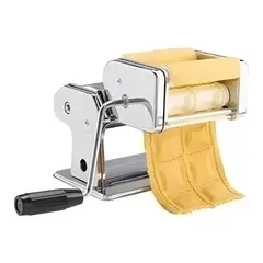 GENERICO - Máquina Pasta 2 En 1 Manual Cortadora Laminadora Acero