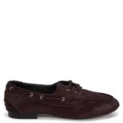 GACEL - Mocasin de cuero mujer burdeo Quinn