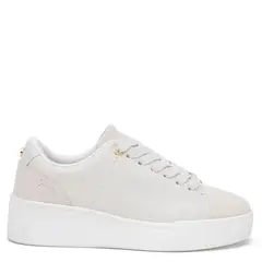 GACEL - Zapatilla de cuero mujer crema Lacy
