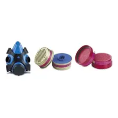 3M - Respirador Masprot P100 Con Filtros Para Polvo Y Particulas