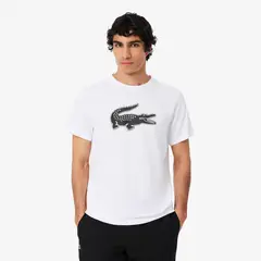 LACOSTE - Polera Hombre Deportiva Ultra Dry Logo Xxl Blanco