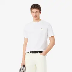 LACOSTE - Camisa Hombre De Algodón Blanco