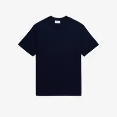 LACOSTE - Polera Hombre De Interlock De Algodón Azul
