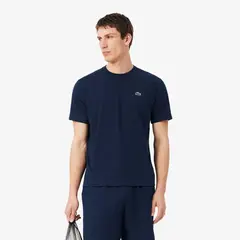 LACOSTE - Polera Hombre Deportiva De Algodón Ultra Dry Azul