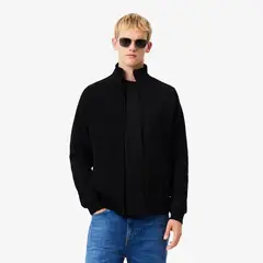 LACOSTE - Polerón Hombre Jersey De Doble Cara Commuter Negro