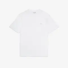 LACOSTE - Polera Hombre De Interlock De Algodón Blanco