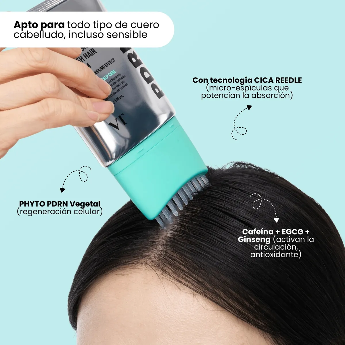 VT COSMETICS - Sérum Capilar 4 en 1 con CICA REEDLE y PDRN Vegetal marca - 100ml