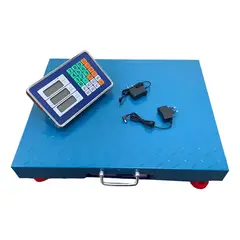 GENERICO - Balanza Digital 500kg Azul Inalámbrica De Acero