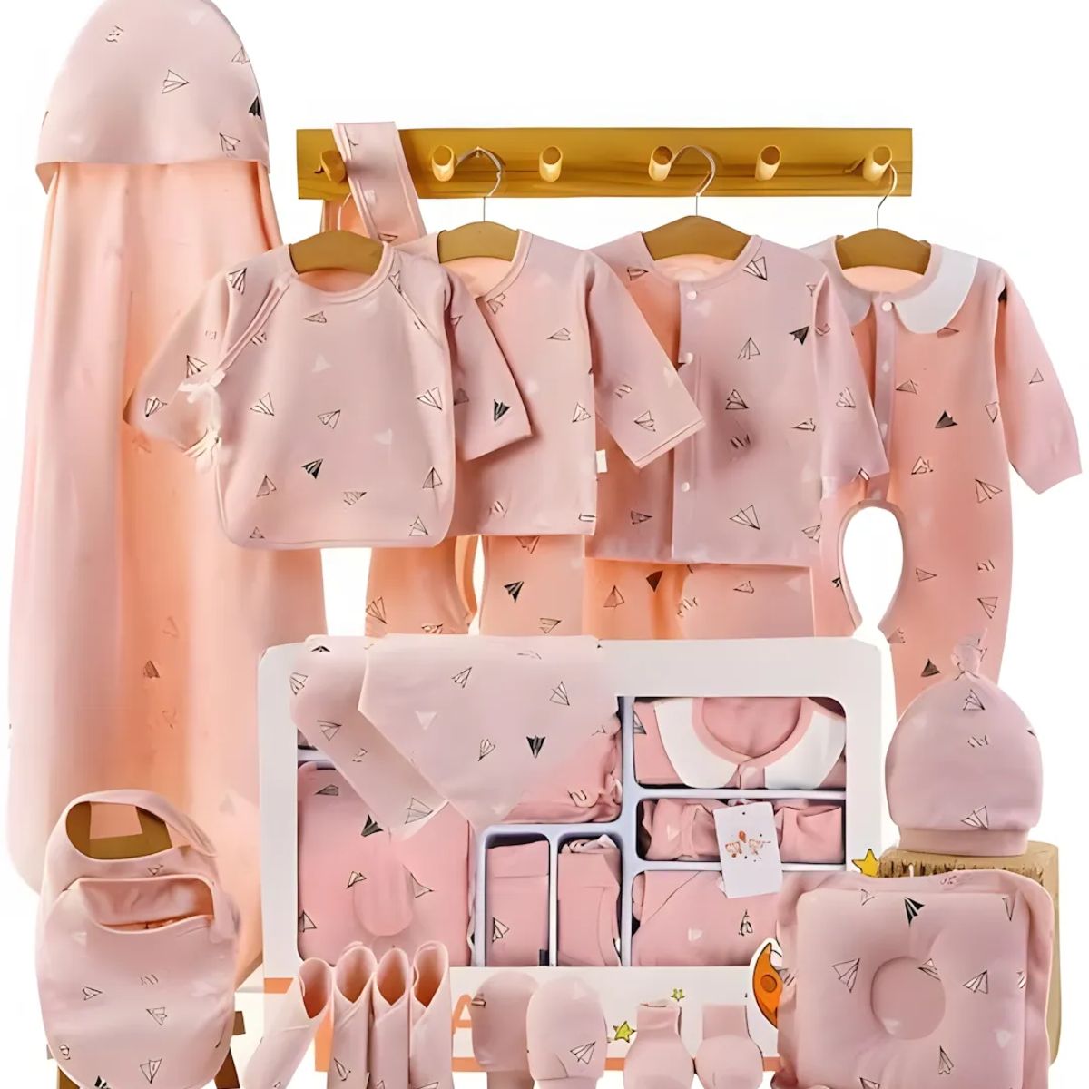 BABYMINE - Ajuar Set Recién Nacido 22 Piezas Algodón 100% - BABYMINE