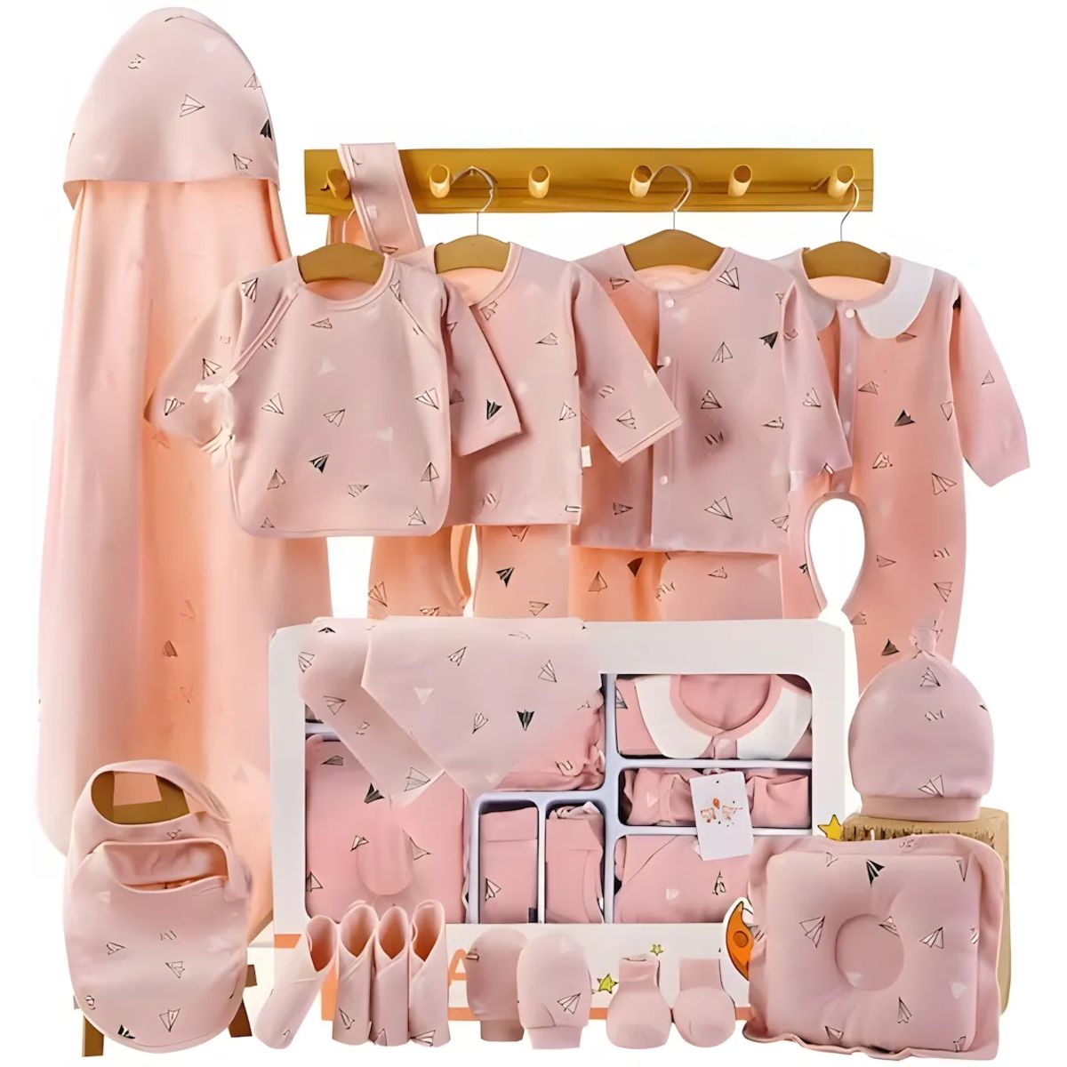 BABYMINE - Ajuar Set Recién Nacido 22 Piezas Algodón 100% - BABYMINE