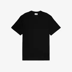 LACOSTE - Polera Hombre De Interlock De Algodón Negro