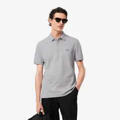 LACOSTE - Polera Hombre Regular Paris De Piqué Elástico Gris