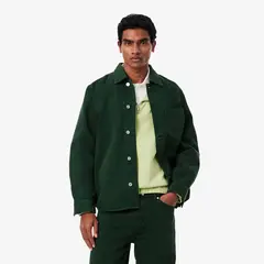 LACOSTE - Camisa Hombre Sobrecamisa Vaquera Oversized Verde