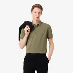 LACOSTE - Polera Hombre Regular Paris De Piqué Elástico Verde