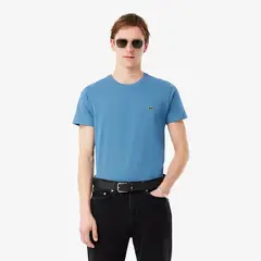LACOSTE - Polera Hombre De Algodón Pima Azul