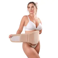 CINTURA SONADA - Tabla Abdominal Post Operatoria Envolvente Beige