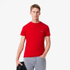 LACOSTE - Polera Hombre De Algodón Pima Rojo