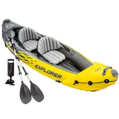 INTEX - Kayak inflable doble 312x91x51 cm Explorer k2 + remos
