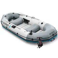 INTEX - Bote inflable 3 personas set capacidad 400kg 297x127x46 cm Mariner 3